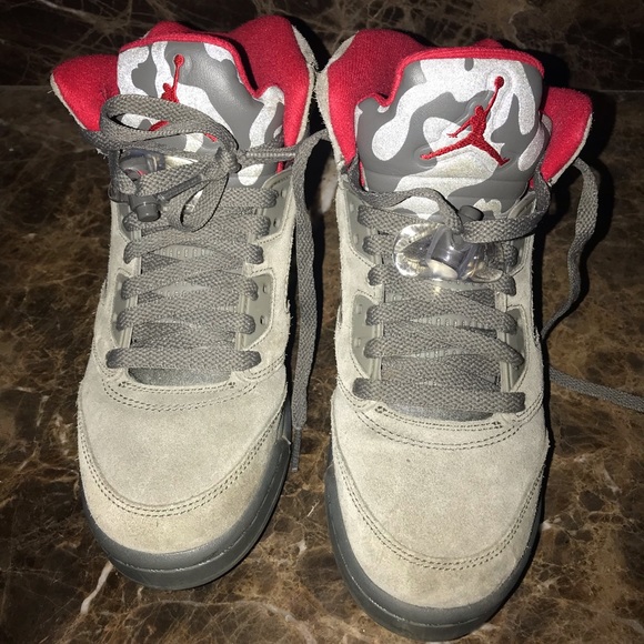 Jordan Other - Grey and red retro 5 Jordan’s size 5.5 Jordan Other - Grey and red retro 5 Jordan’s size 5.5